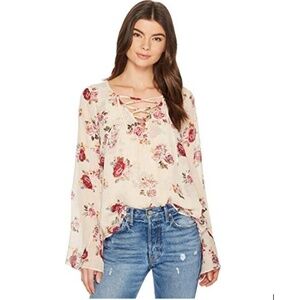Show Me Your Mumu The Zuko Floral Top Gold Threads